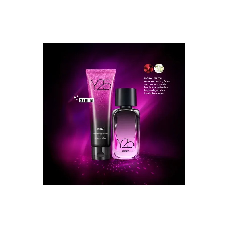 Cyzone Crema Perfumada Y25 Con Glitter Hidratación Y Aroma