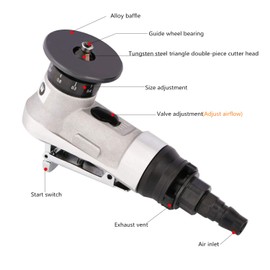ZHONG AN Mini Pneumatic chamfering machine Portable metal trimming machine 45 degree arc burr trimming machine