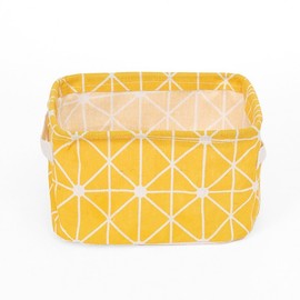Versatile Linen Basket for Desk Organization Fabric Basket 2ea