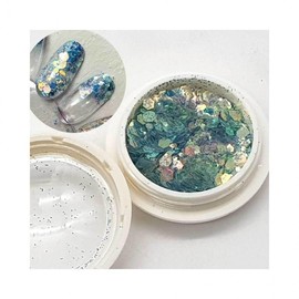 Lumina D Material Nail Art Spangle Nail Glitter Blue Eye