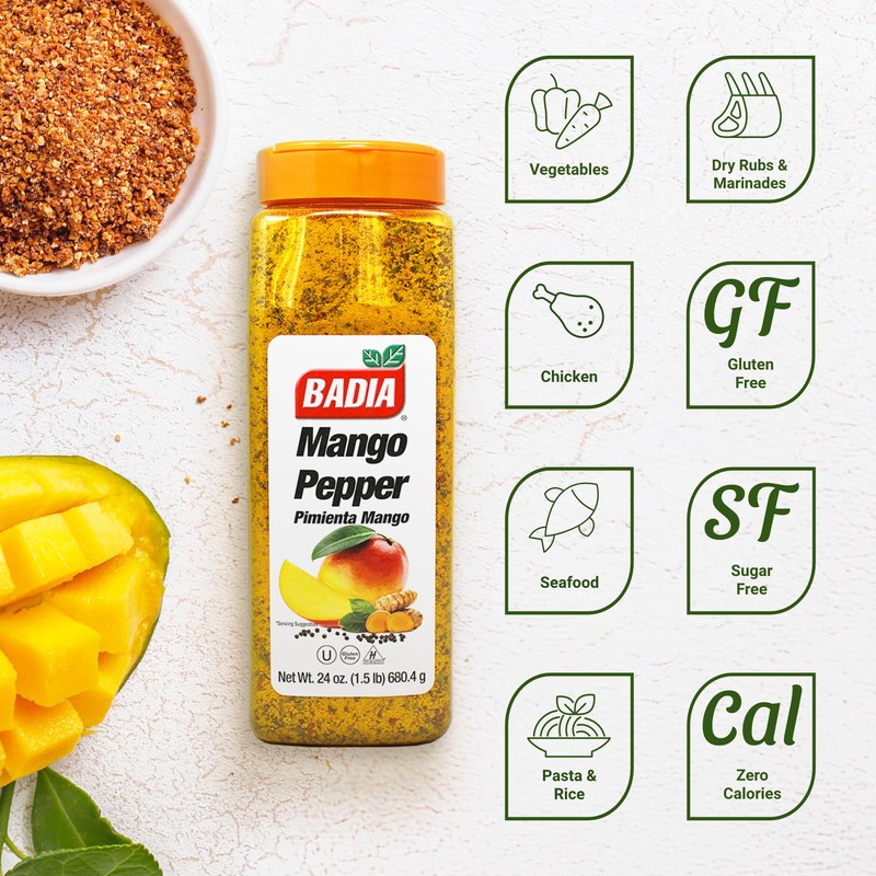 Badia Mango Pepper Seasoning, 24 oz - Sweet & Zesty