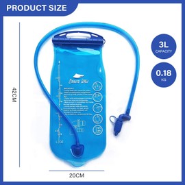 CLKE 3L Hydration Bladder, Leak Proof Military Water Storage Bladder Bag, Water Bladder BPA Free for Cycling Hiking Camping Biking Running