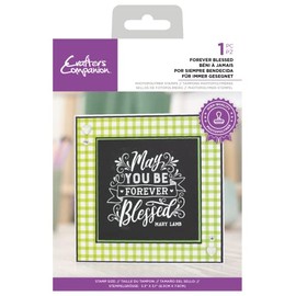 Crafter's Companion Chalkboard Photopolymer Clear Stamp - Forever Blessed