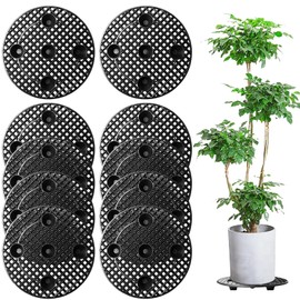 GBKDQQ 10 Stück Blumentopfe Mesh Pads, Topfpflanzenständer Drainagegitter 30cm Durchmesser Blumentopf Ständer Untersetzer Rund Blumentopfgitter Pad für Innen und Außenbereich, Topfpflanzen-Ständer