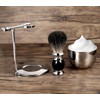GRUTTI Premium Shaving Brush Set，Luxury Razor and Brush Stand Soap