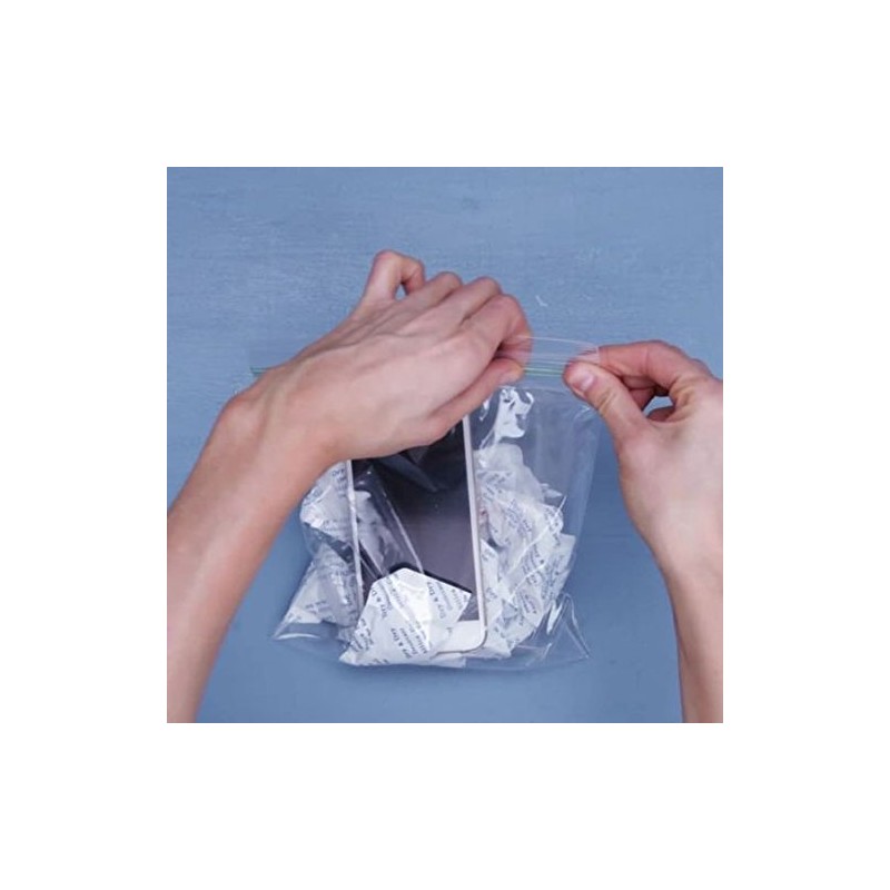 20 x 10 gr. E-Cron Silica Gel Tyvek Packets. Pure,
