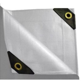 Lost Woods (tarp) 14'x20' Heavy Duty 1-3/8'' High Peak Carport Canopy Kit *PIPE POLES NOT INCLUDED - White