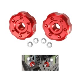GFARDMOTO Motorcycle Rear Sprocket Nuts Chain Adjustment Nuts Sprocket Nut Dress-up Kit for HO&N&DA Cross CUB50 Hunter CUB CT125 DAX125 MONKEY125 Super CUB 110 Super CUB 110/C125 (Red)