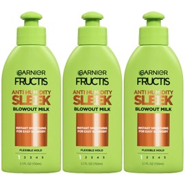 Garnier Hair Care Fructis Style Anti-Humidity Smoothing Milk, 3 Count