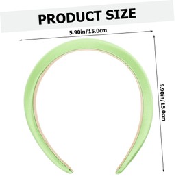 Healvian Wide Satin Headband for Women Non- Comfortable Hair Accessory Solid Color for Everyday Wear and Styling for