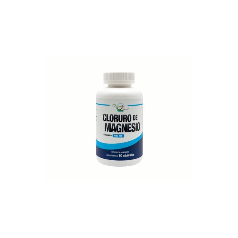 Cloruro de Magnesio 400 mg.90 Cápsulas Ingredientes naturales.Chloride Mag green