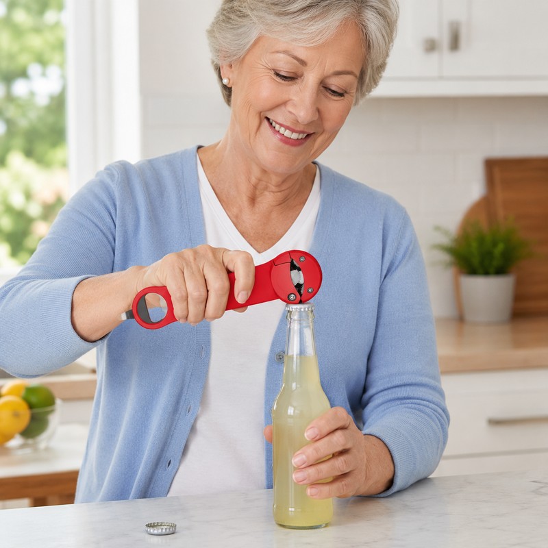 Adjustable Magnetic Lid Opener for Kitchen Use – Stainless Steel