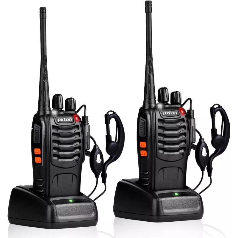 pxton 2 Pack Set Long Range Walkie Talkie 50 Mile