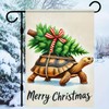 BlissYard Merry Christmas Garden Flag Double Sided 12x18 Flag Winter