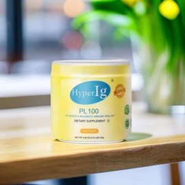 HYPERIG PL-100 Protein Powder - Original Hyperimmune Egg Supplement (2 Cans) - Immune, Digestive, Joint, Energy and for Muscle Support (4.5g Servings)
