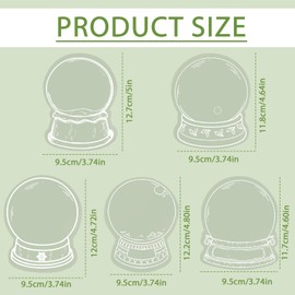 20pcs Transparent Bookmarks for Dried Flower, Handmade DIY Clear Flowers Pressed Bookmarks Beautiful Botanical Specimen Floral Page Clips Crafts for Reading Scrapbook