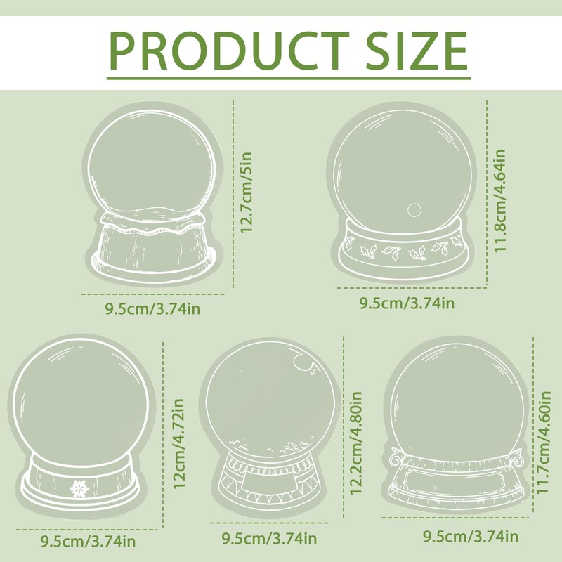 20pcs Transparent Bookmarks for Dried Flower, Handmade DIY Clear Flowers