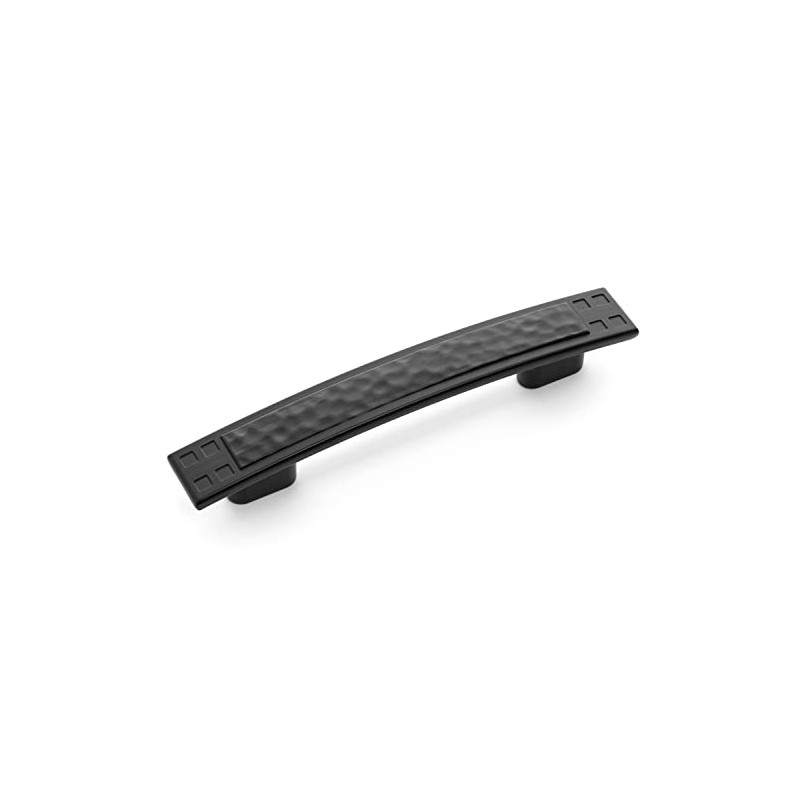 Cosmas 10557FB Flat Black Hammered Cabinet Handle Pull Hardware -