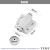 TERF® Push to Open Door Catch White Single Magnetic Pressure