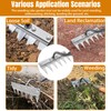Garden Rake, Multi-Purpose Garden Weed Tool, Weed Hoe, Portable Weed