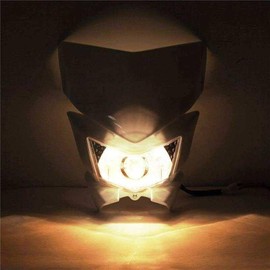 TDR 12V 35W Black Rec Reg Headlight for YZ450, WR450, WR250 Motocross Universal Fit for Dirt and Pit Bikes