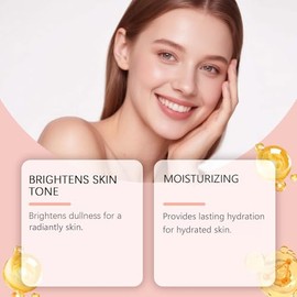Suero facial antienvejecimiento 5 en 1, con vitamina C, E, ácido hialurónico y colágeno, brillo, suero hidratante para la piel para la cara, reduce las arrugas y las líneas finas (5Pcs)
