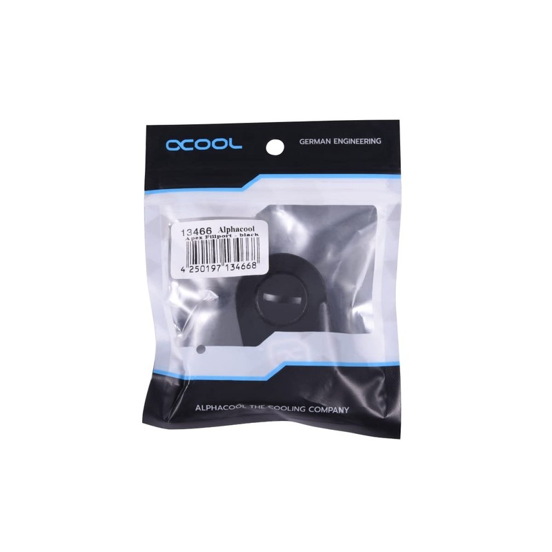 Alphacool Apex Fillport Water Cooling Filling - G1/4" Connector, Black,