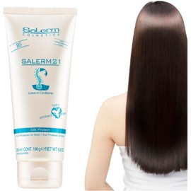 Salerm 21 Mascarilla Hidratante - Cabello Seco Y Maltratado - 200ml - Crema Para Peinar - Con Proteínas De Seda - Crema De Tocador Para El Cabello