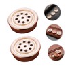 SEWACC 2pcs Round Air Vent Honeycomb Design for Ventilation Cabinets
