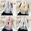 kinaviola Formal Women's Stole Shawl Scarf Overcoat Large Silk Touch