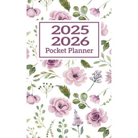 2025-2026 Pocket Planner: 24 Months Monthly Planning and Organization from January to December with Holidays | Small Size 4 x 6.5
