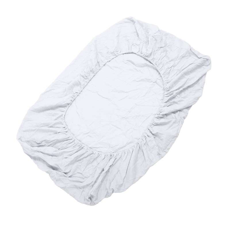 Fitted Crib Sheet Full Cotton Crinkle Fabric Soft Breathable Comfortable