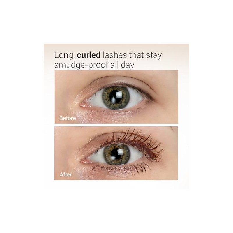HEIMISH Dailism Smudge Stop Mascara, Curling & Lengthening, Long-lasting, Smudge-proof,