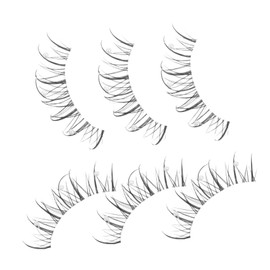 Ipetboom Pearl False Eyelashes Lash Cluster Kit Natural Cosplay Lashes for Stage Performance