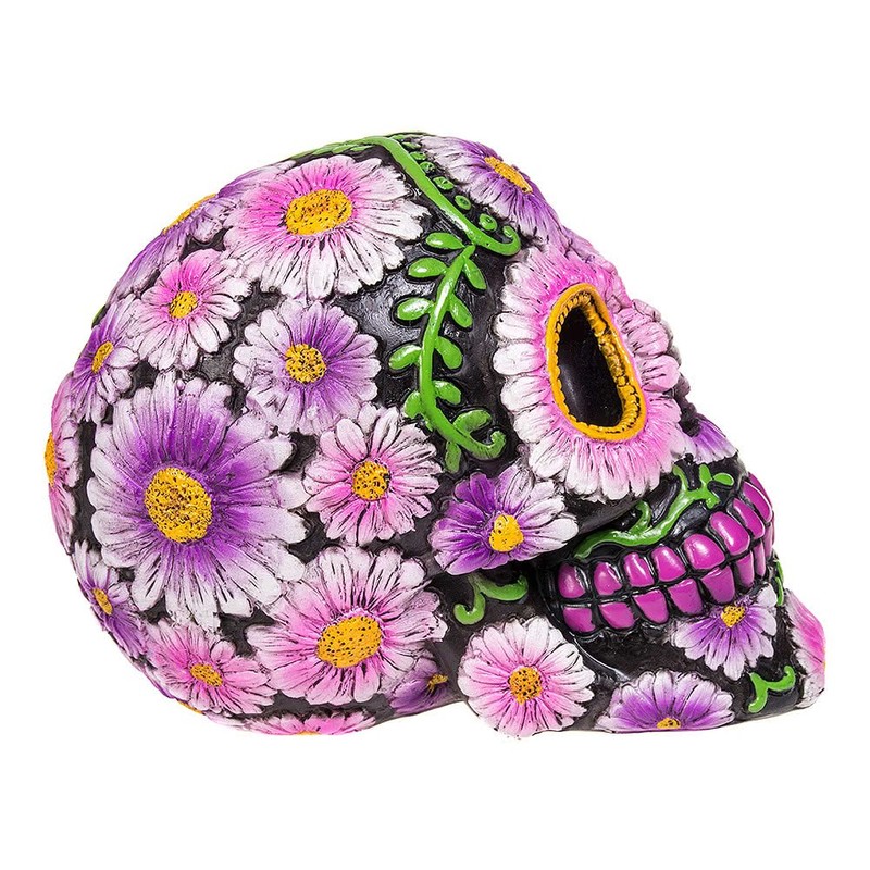 Nemesis Now Sugar Petal Skull 14.5cm, Resin, Pale Pink