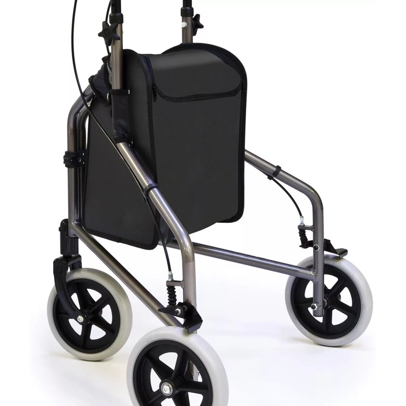 Lumex 3-Wheel Walker for Seniors, Foldable & Lightweight for Small