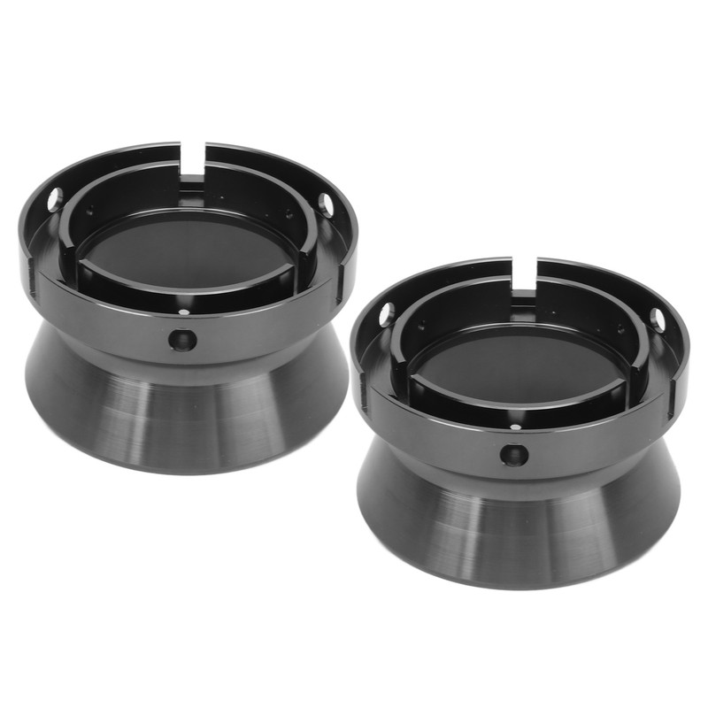 1 Pair 10 Inch NAB Hub Adapters Polished Aluminum Alloy