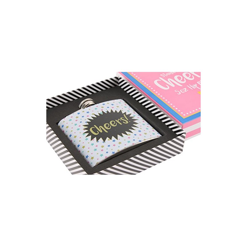 CGB Giftware | 'Cheers' 5oz Fabulous Hip Flask Gift Boxed