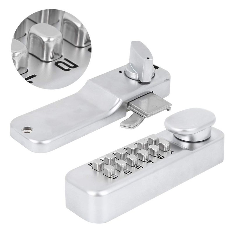 1‑11 Digitals Mechanical Password Door Lock Set, Zinc Alloy Sliding