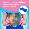 Silicone Dish Sponge - Dishwashing Kitchen Scrubber - Double Sided