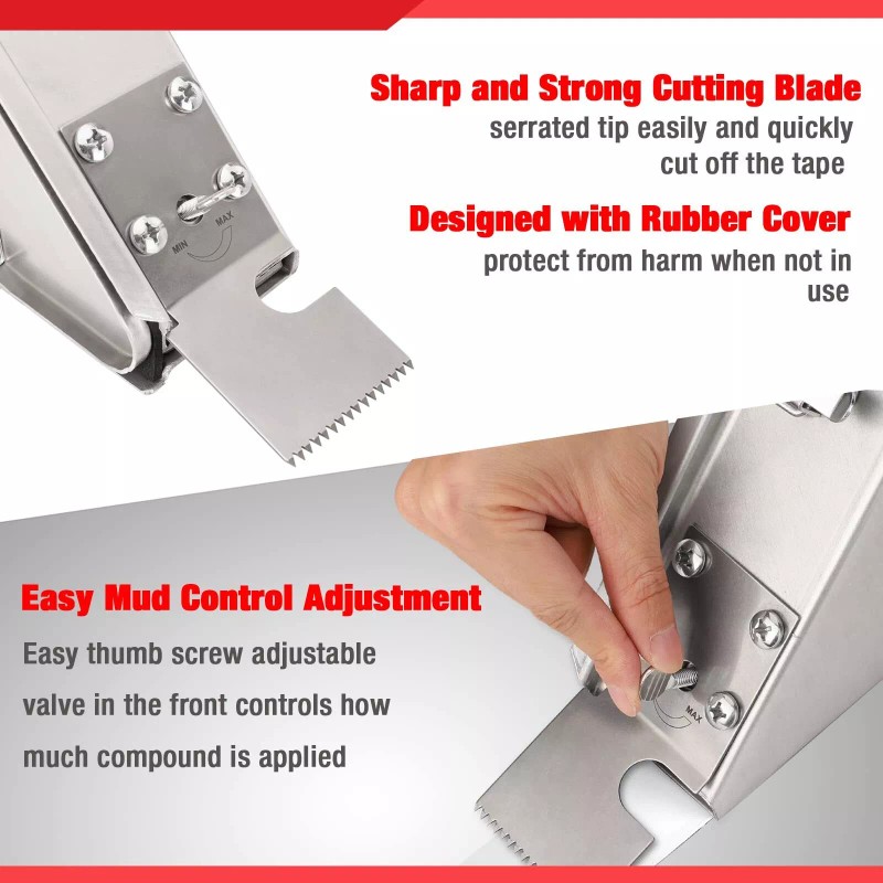 Goldblatt Banjo-Dry Tape Sets Drywall Taping Tools w/10" Blue Steel