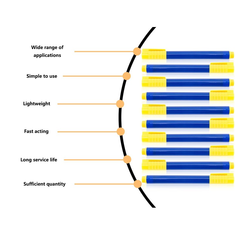 ZoeTekway Pack of 10 Banknote Checker Pen, Tester Fake Banknotes,