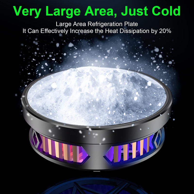 Phone Cooler, Cellphone Radiator Phone Cooling Fan Intelligent Temperature Control
