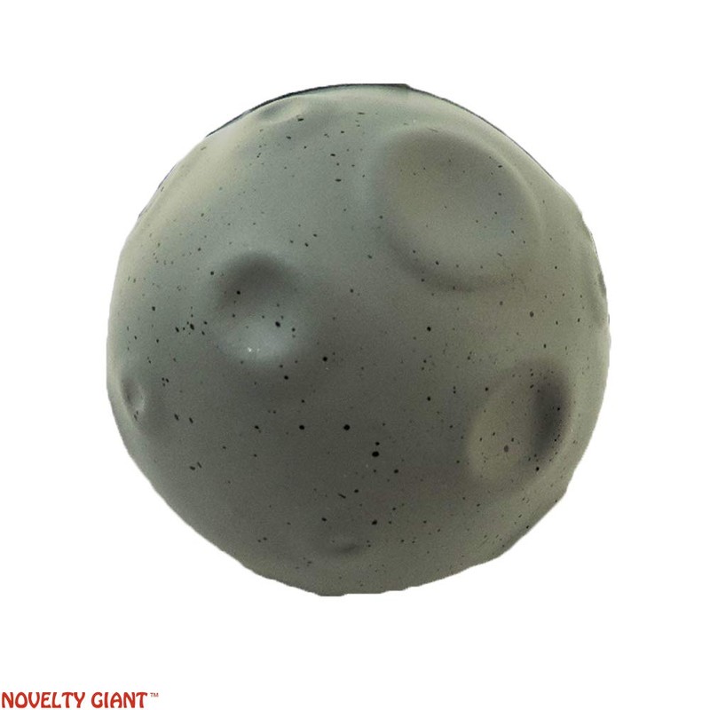 Stress Relief Squeezable Foam Grey Moon Package of Two (2)
