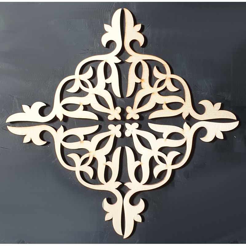 Wooden Ornament - Crafts and Decoration (18 x 18 cm,