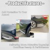 KUAFU Rear Bumper Lip Underbody Spoiler Splitter Compatible with 2016-2017