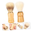 TOVINANNA 2 Pack Shave Brush Men's Haircare Wood Handle Beard