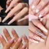 ESUOHYM 180 Pcs Sandwich Nail Forms Reusable Quick Nails Extension
