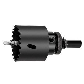 Hole Saw, Bimetal Drill Bit, Drilling, Reinforced Shank, Fall Prevention, Easy Assembly, 0.6 - 7.9 inches (16 - 200 mm), Electric Drill, Drilling Machine, Wood, Thin Metal Plate, Plasterboard, Aluminum Profile, Core Bit, Holsaw, Cutting Tool, DIY (φ65)