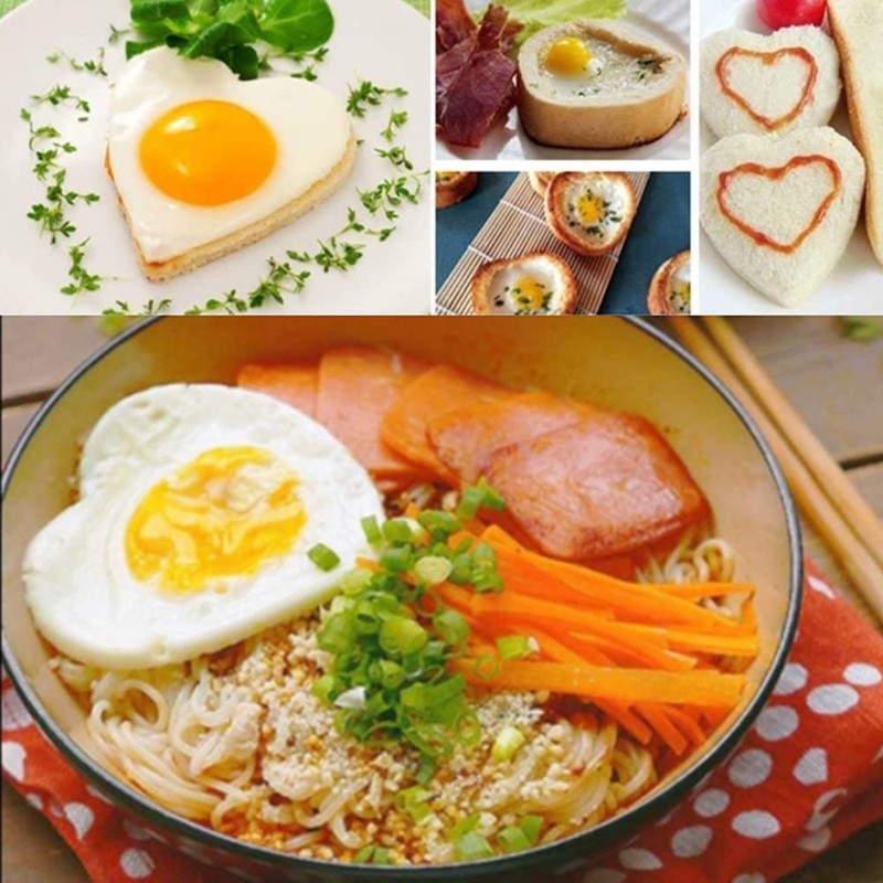 Fried Egg Mold Ring Set of 10 - Stainless Steel